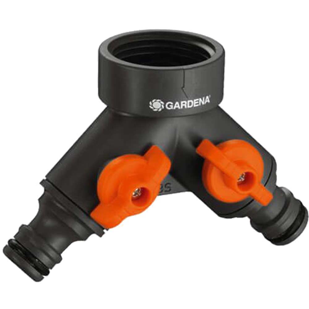 Gardena Twin Threaded Tap Connector for 12 BSP Taps