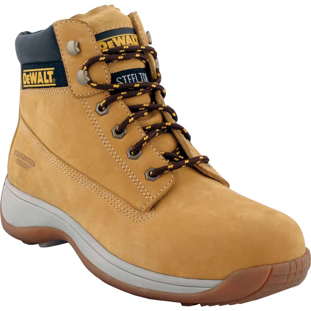 DeWalt Apprentice Nubuck Sports Safety Work Boots Wheat Size 6