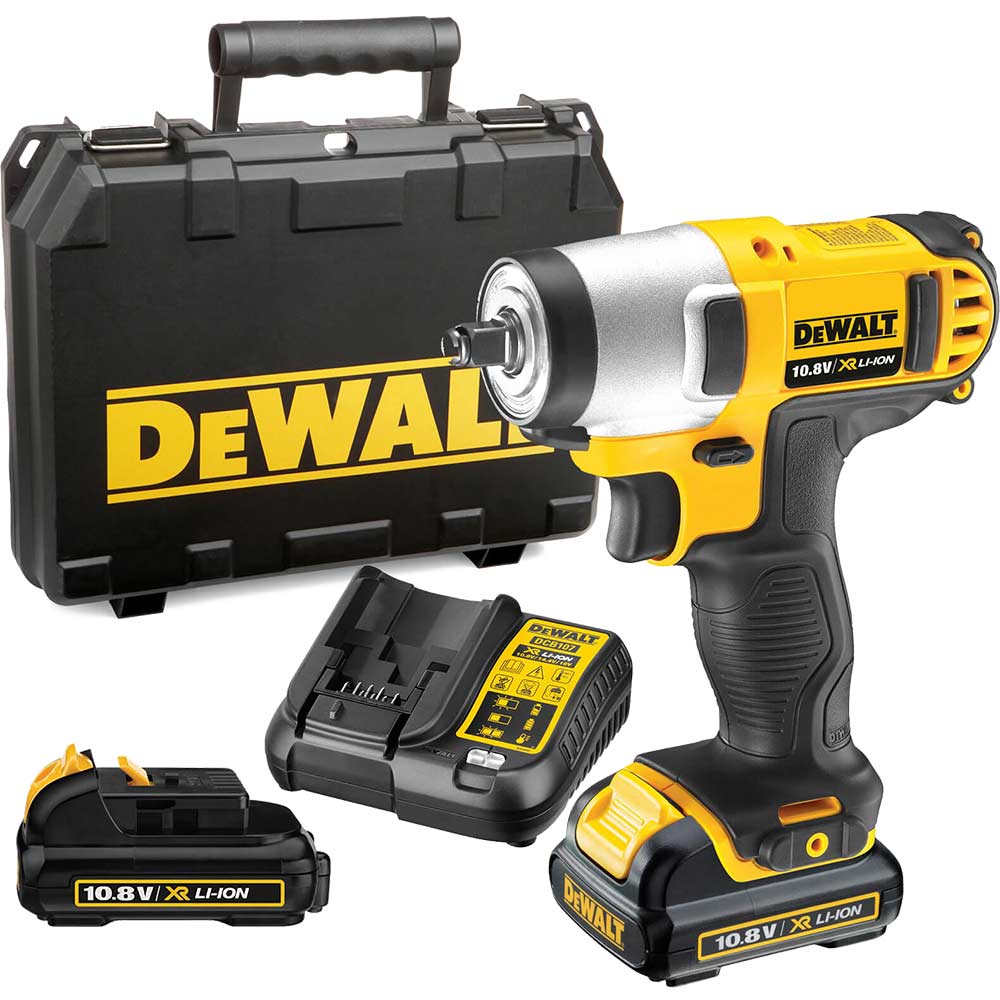 DeWalt DCF813D2 108v Cordless Lithium Ion XR Impact Wrench with 2 Lithium Ion Batteries 2ah