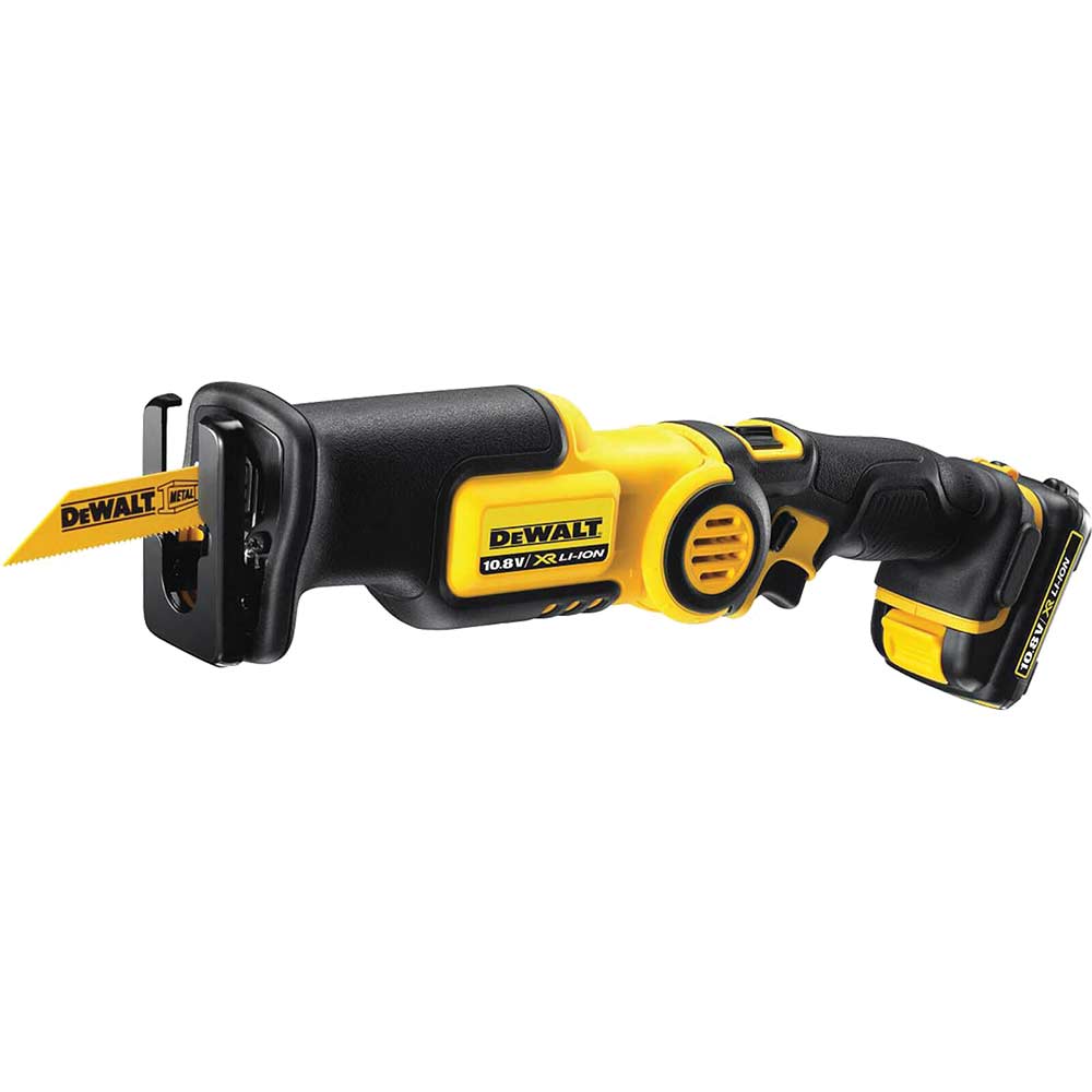 Dewalt DCS310D2 108v Cordless Pivot Reciprocating Saw with 2 Lithium Ion Batteries 2ah