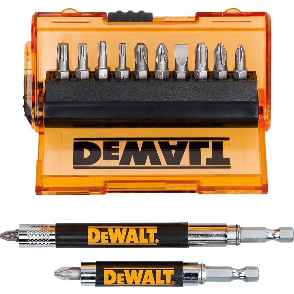 DeWalt 14 Piece Screwdriver Bit Set Pozi Phillips Slotted Torx