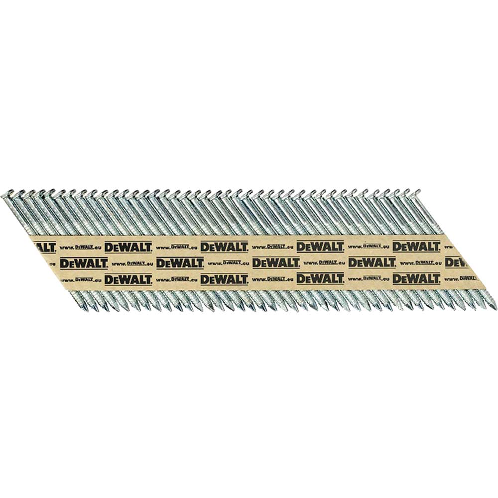 DeWalt 75mm x 28mm Ring Shank Galvanised 34 Degree Nails Pack of 2200