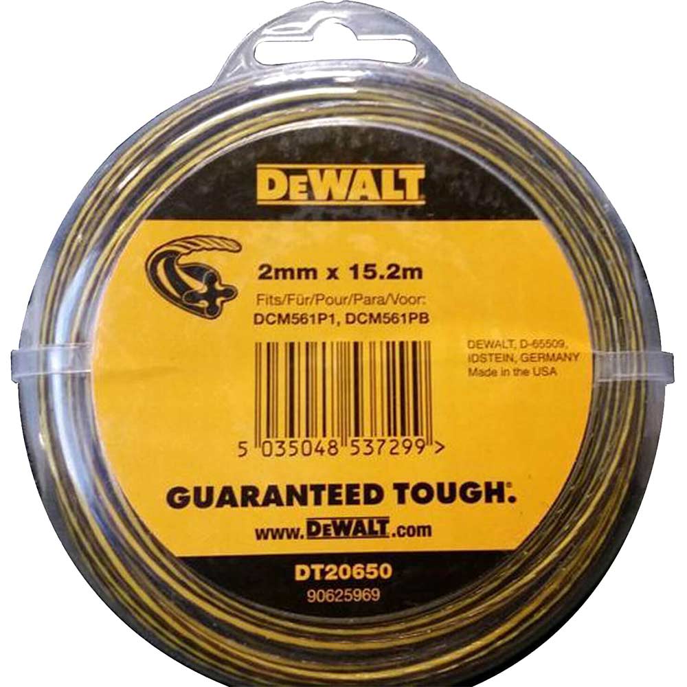 DeWalt DT20650 2mm x 152 Metre Line for Grass Trimmers