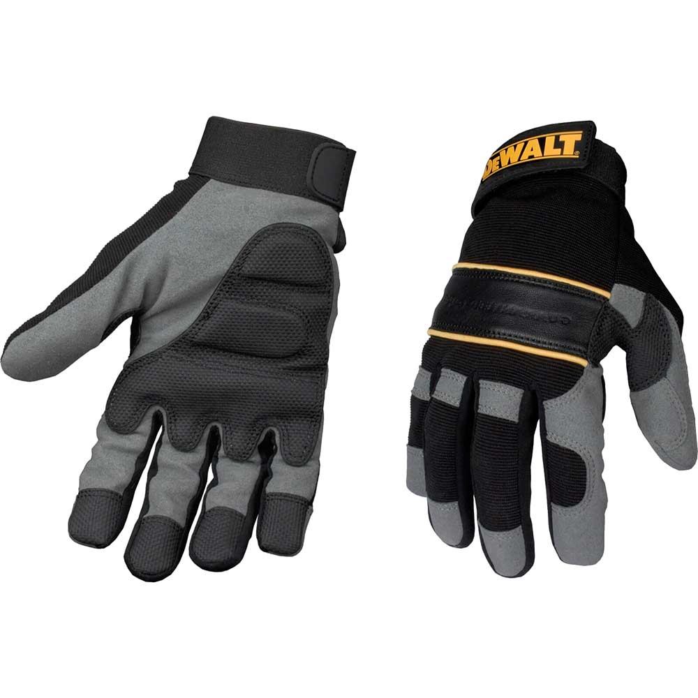 DeWalt Powertool Gel Gloves Black Grey