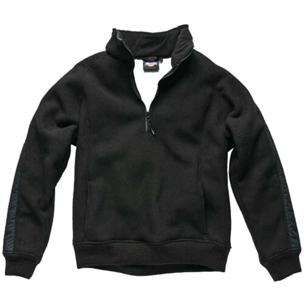Dickies Mens Eisenhower Fleece Pullover Black Medium