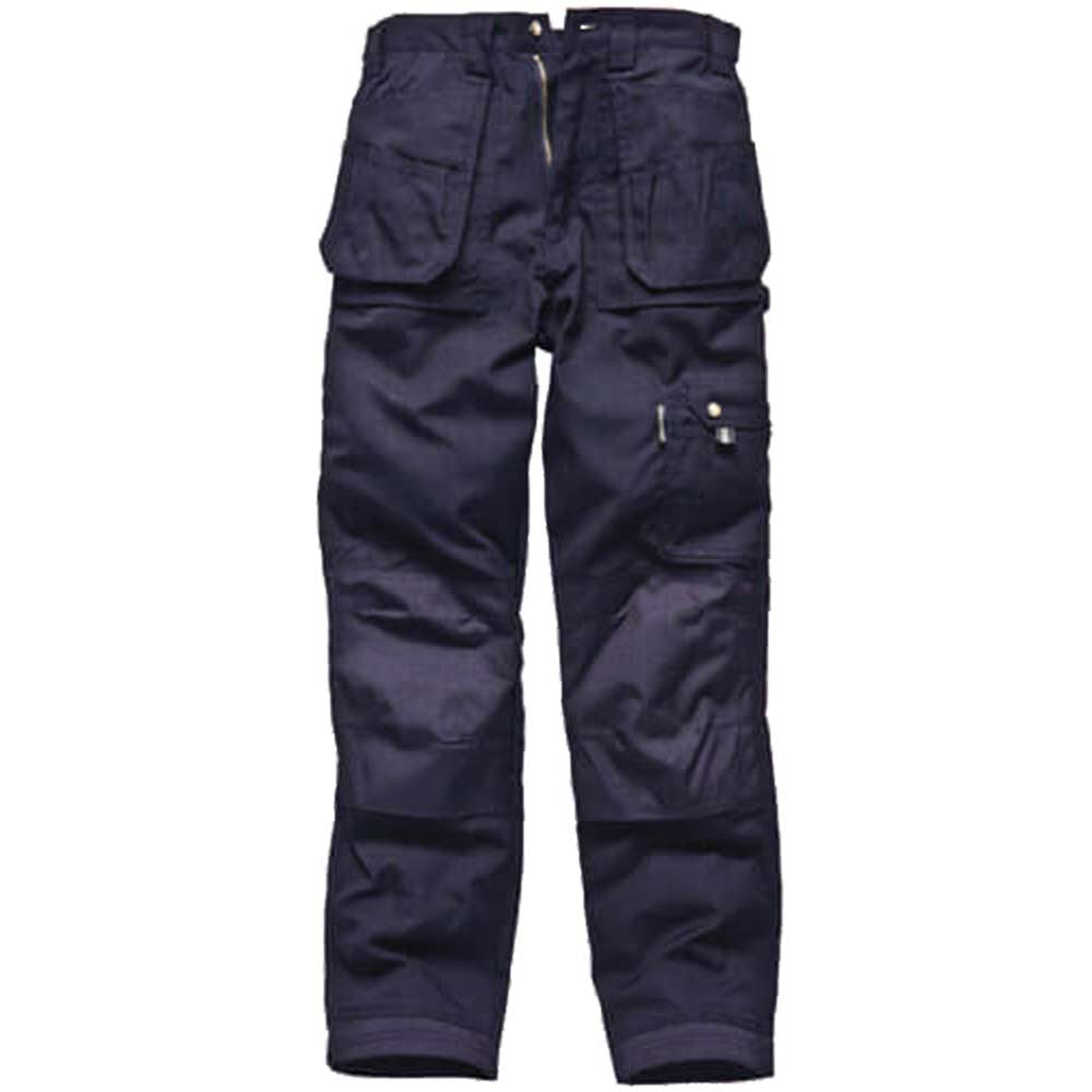 Dickies Mens Eisenhower Multi Pocket Work Trousers Navy Blue 32 Waist and 32 Leg