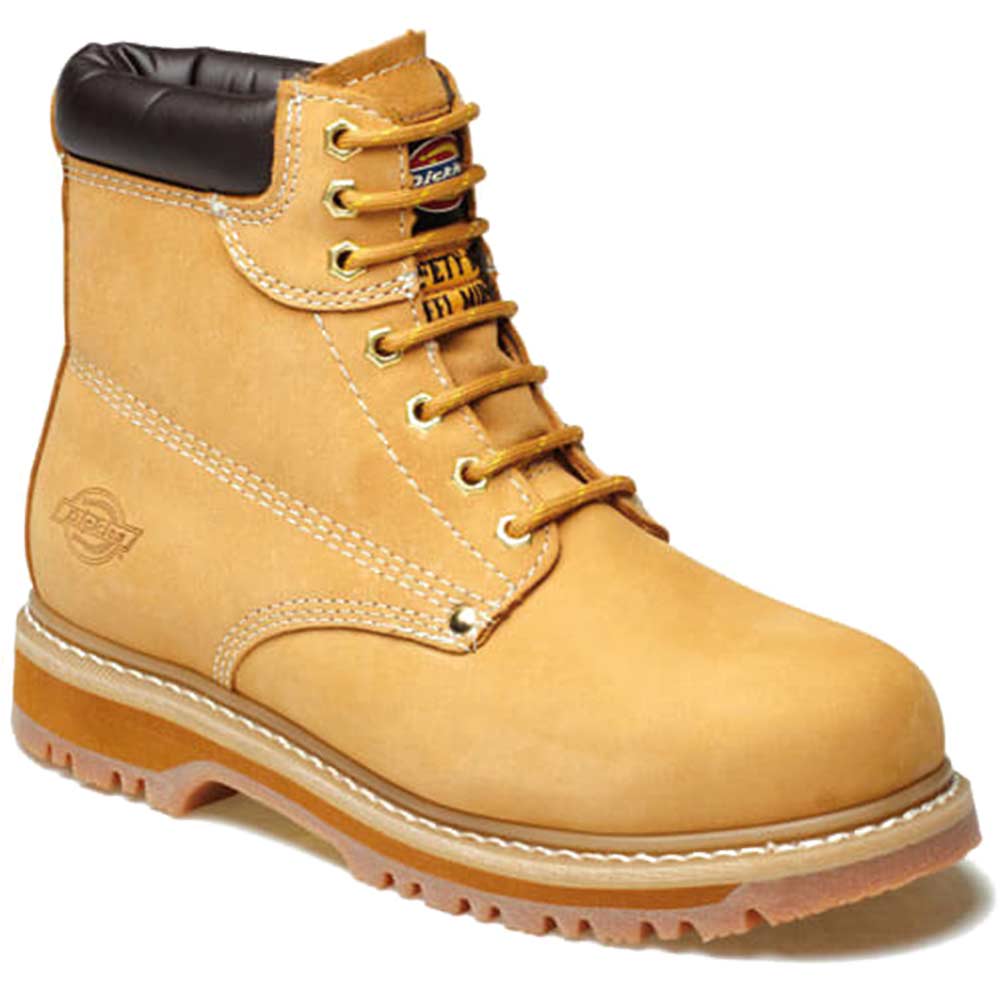 Dickies Mens Cleveland Super Safety Work Boots Honey Size 8