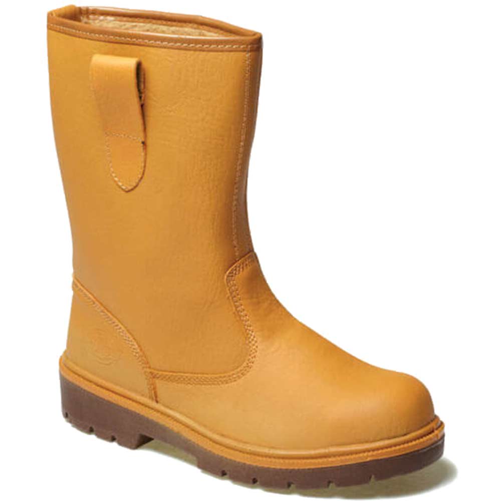 Dickies Mens Super Safety Rigger Work Boots Lined Tan Size 12