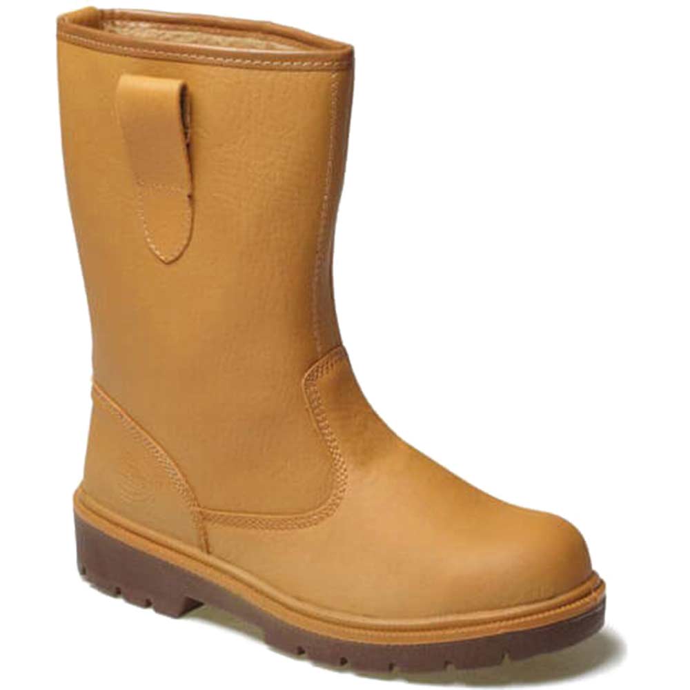 Dickies Mens Super Safety Rigger Work Boots Lined Tan Size 115