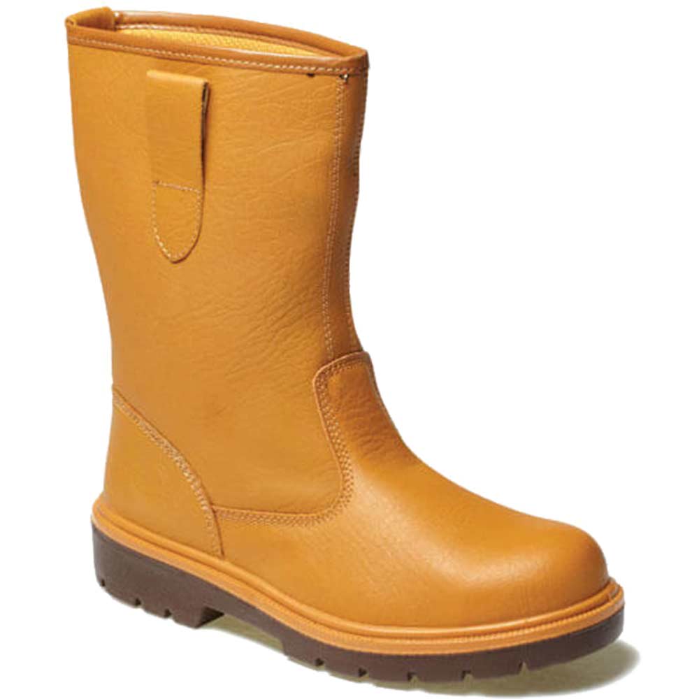 Dickies Mens Super Safety Rigger Work Boots Unlined Tan Size 8