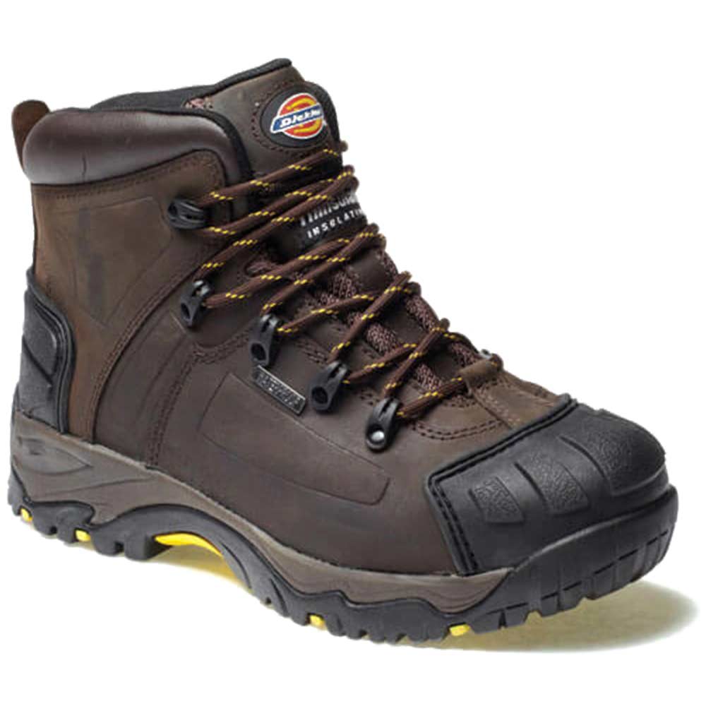 Dickies Mens Medway Super Safety Hiker Work Boots Brown Size 9