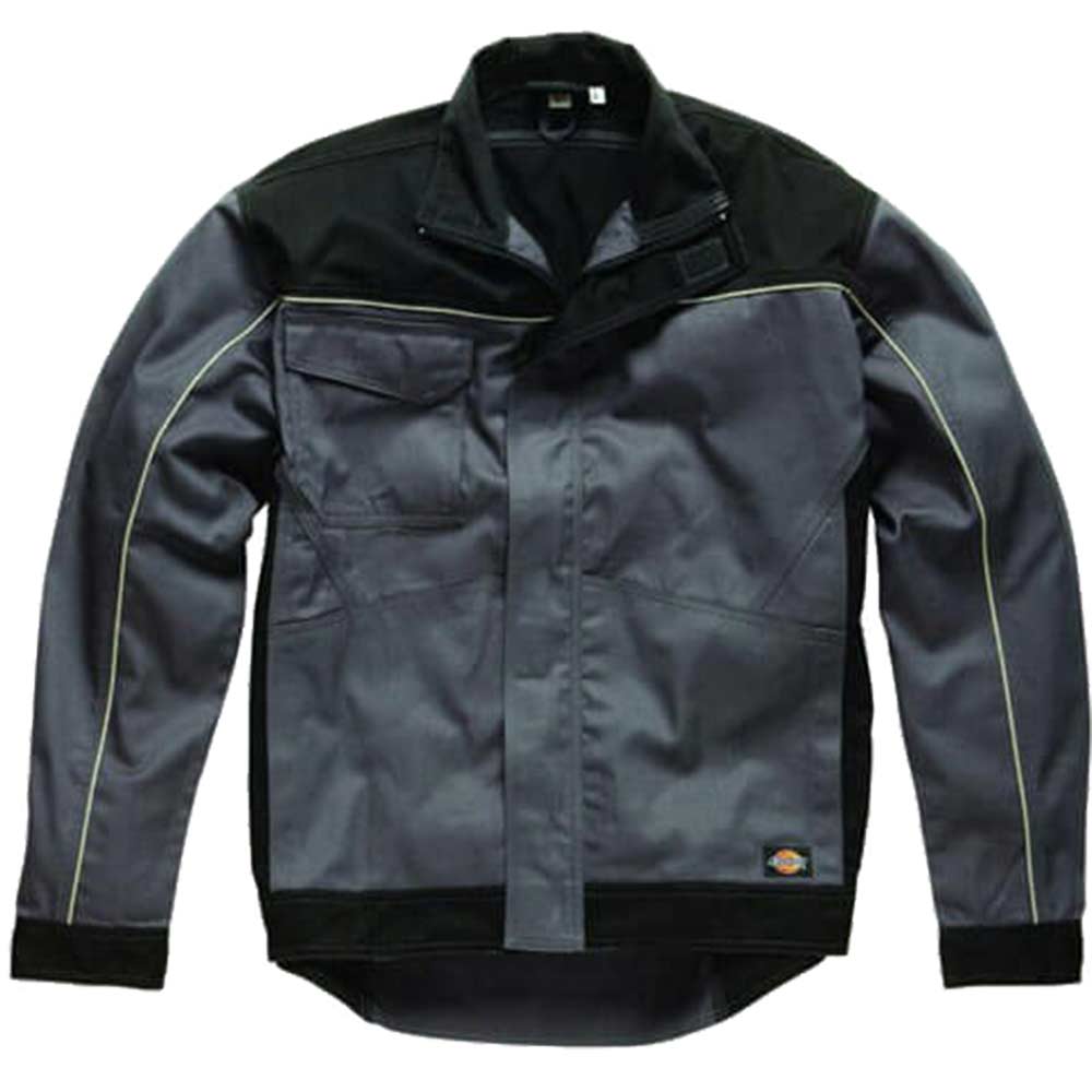 Dickies Mens Industry 260 Jacket Grey Black Medium