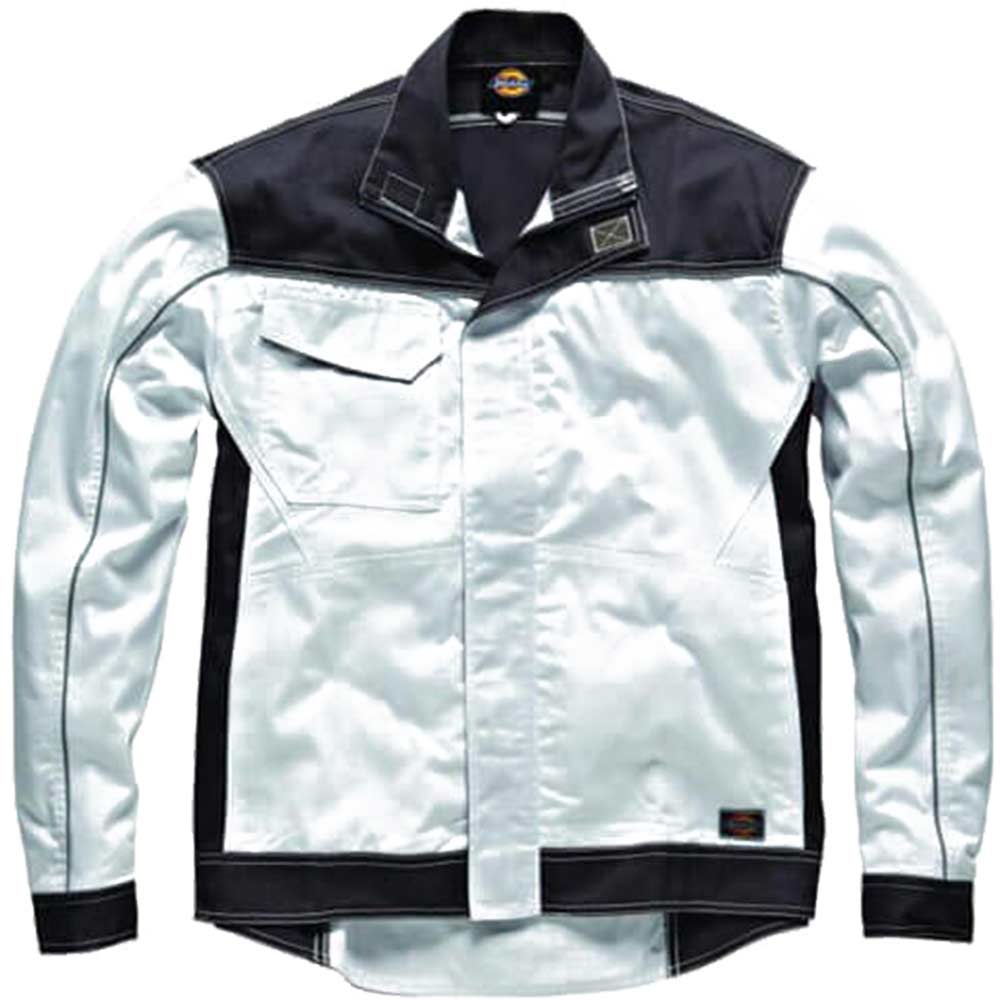 Dickies Mens Industry 260 Jacket White Grey Medium
