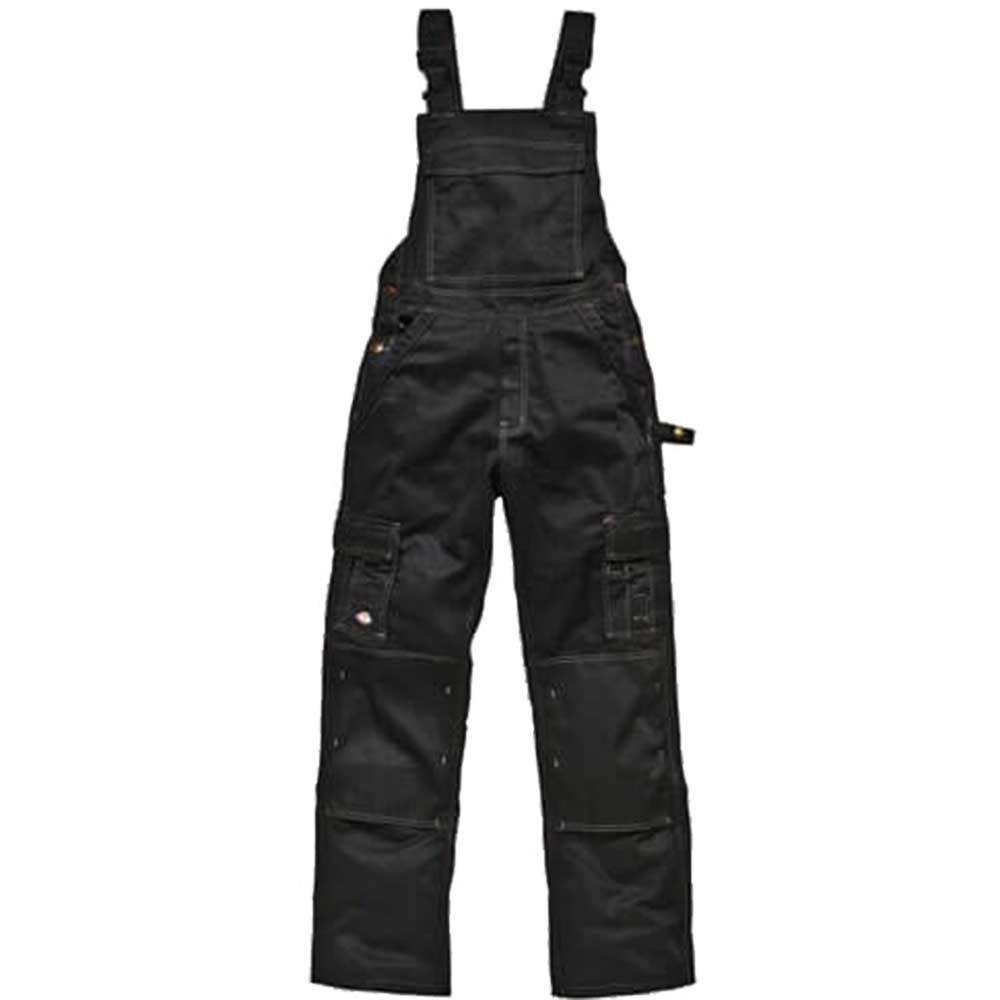 Dickies Mens Industry 300 Two Tone Work Bib and Brace Green Black 36 Waist 30 Leg
