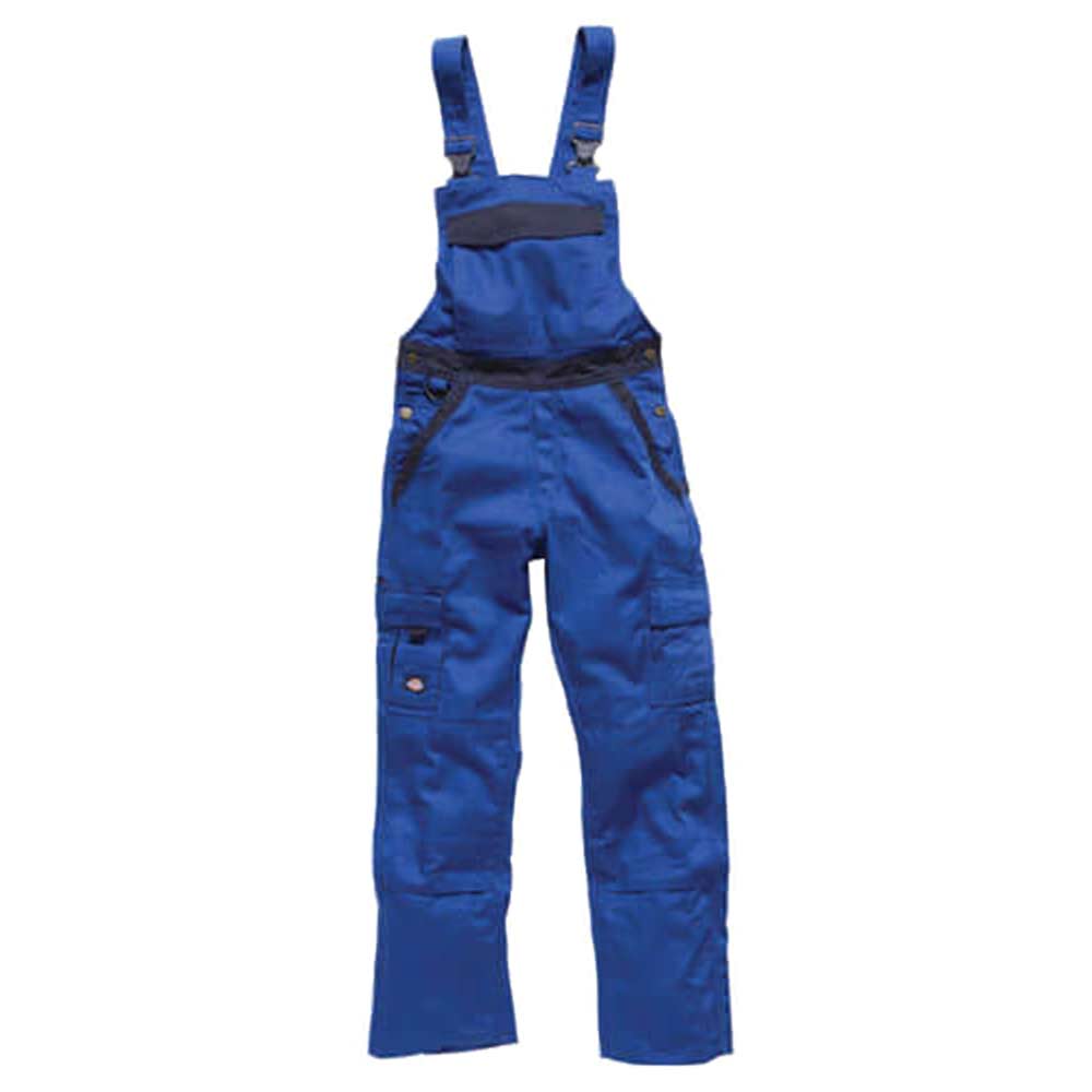 Dickies Mens Industry 300 Two Tone Work Bib and Brace Royal Navy 42 Waist 33 Leg