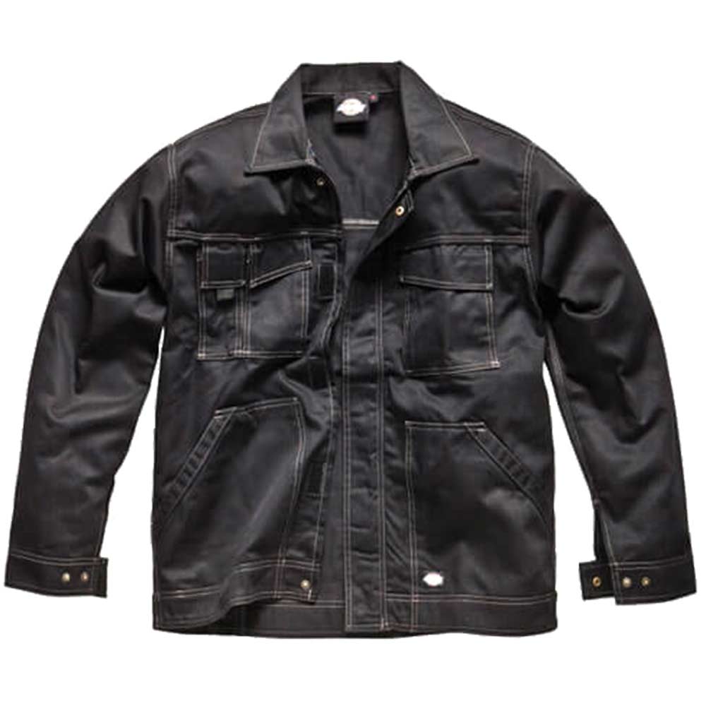 Dickies Mens Industry 300 Two Tone Work Jacket Black Medium
