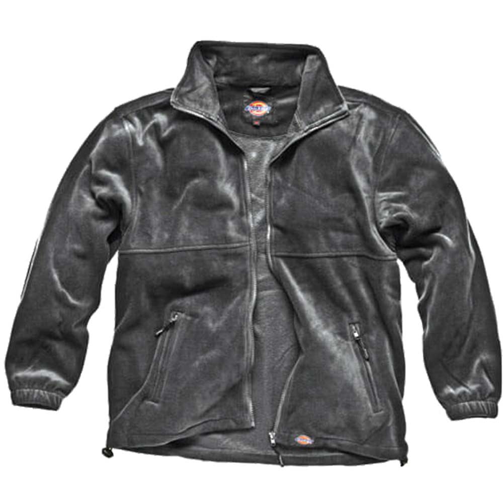 Dickies Mens Seville Fleece Jacket Charcoal Grey Small