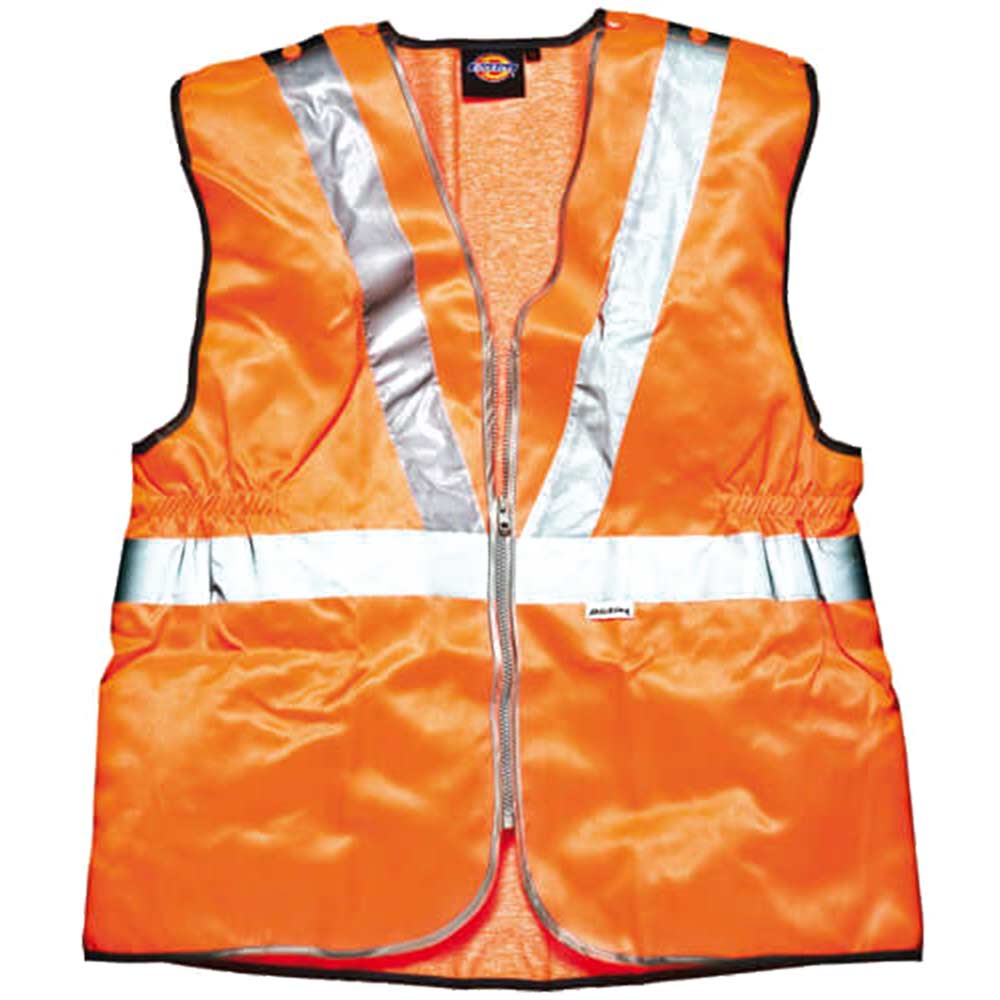Dickies High Vis GORT Waistcoat Orange Medium