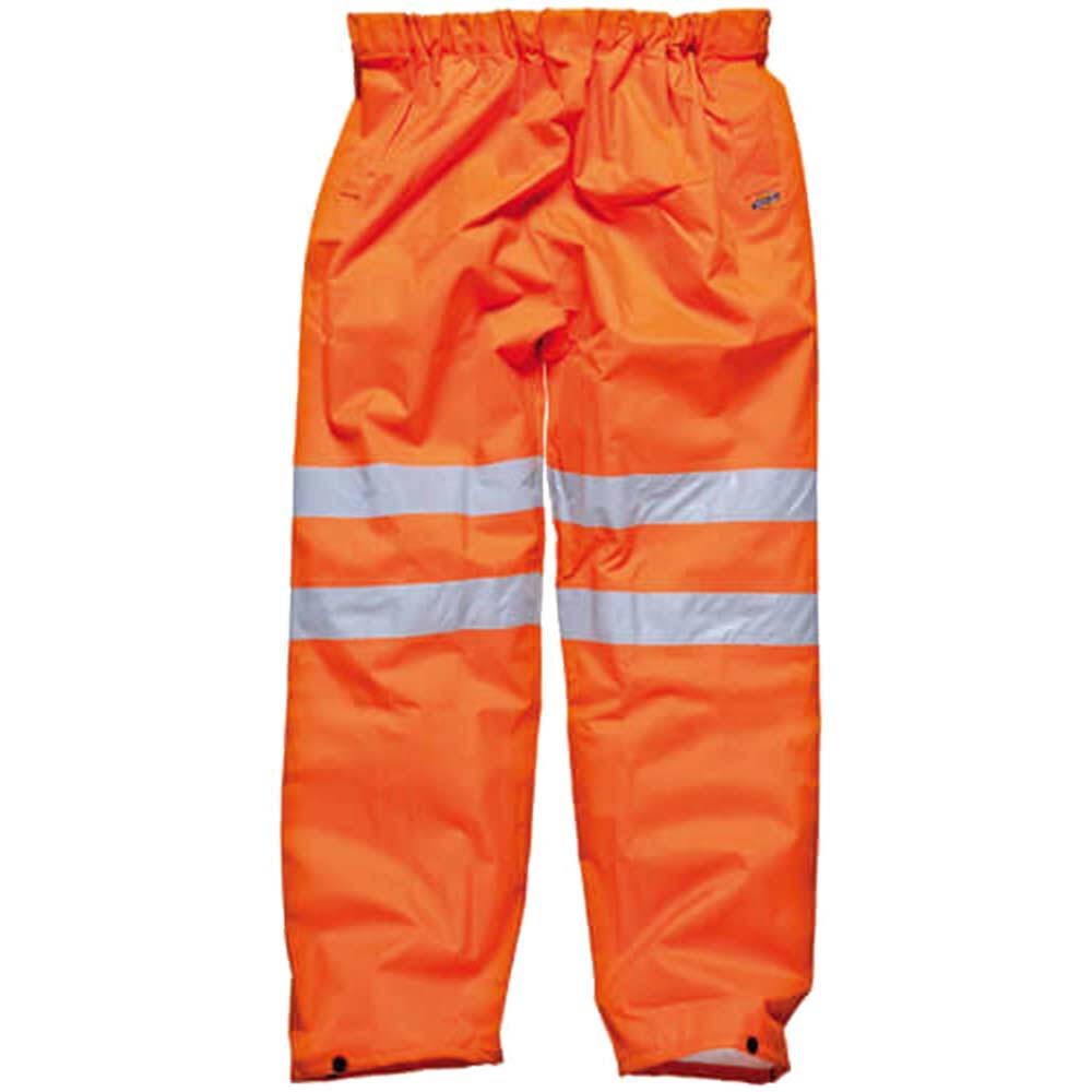 Dickies High Vis GORT Over Trousers Orange Medium