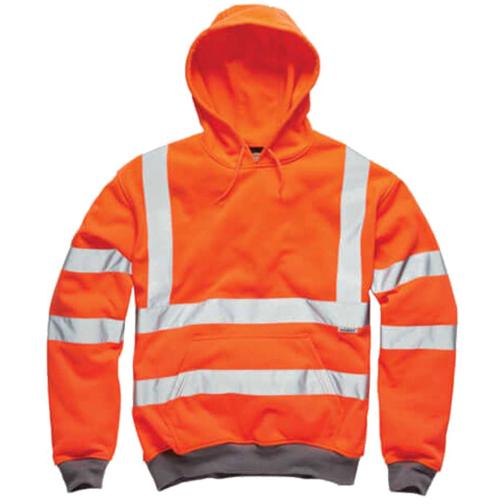 Dickies High Vis GORT Hooded Sweatshirt Orange Medium