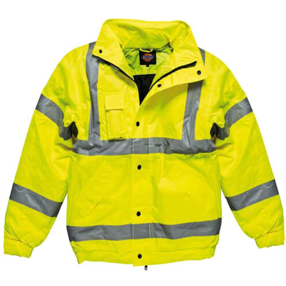 Dickies High Vis Safety Bomber Jacket EN471 Class 3 Yellow 4XL