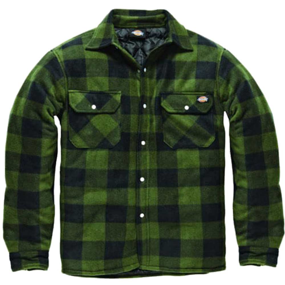 Dickies Mens Portland Shirt Green 2XL
