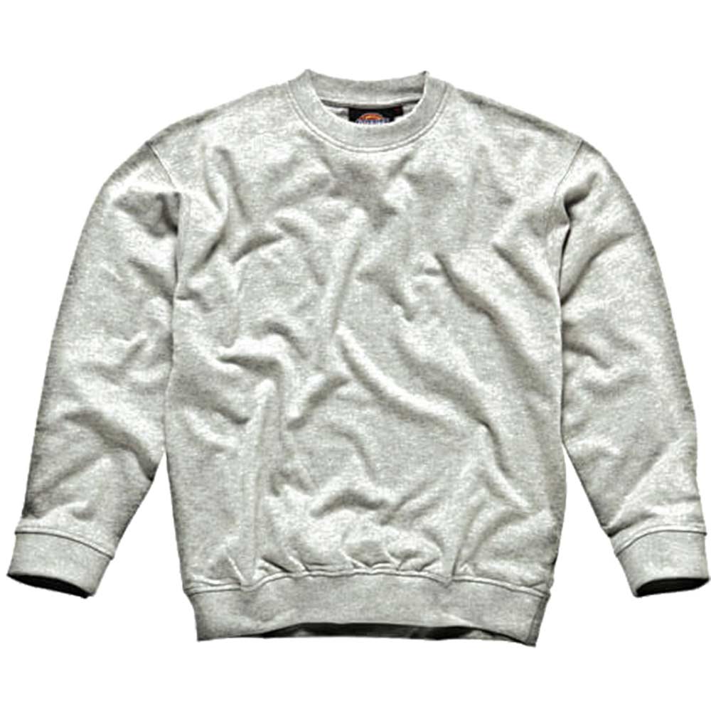 Dickies Mens Crew Neck Sweatshirt Mid Grey Large