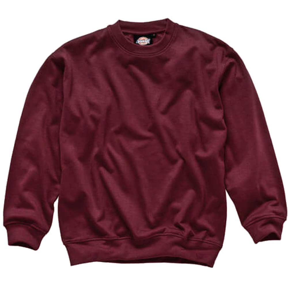 Dickies Mens Crew Neck Sweatshirt Burgundy Medium