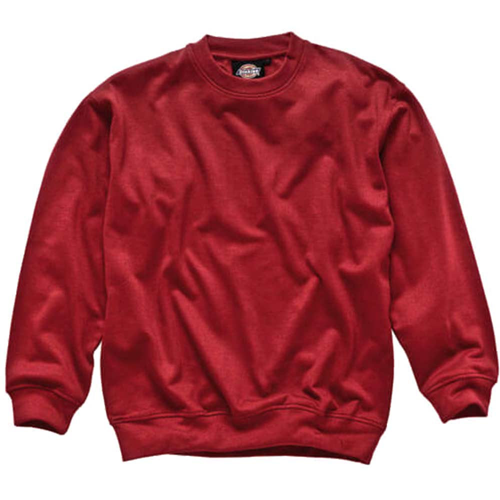 Dickies Mens Crew Neck Sweatshirt Red 2XL