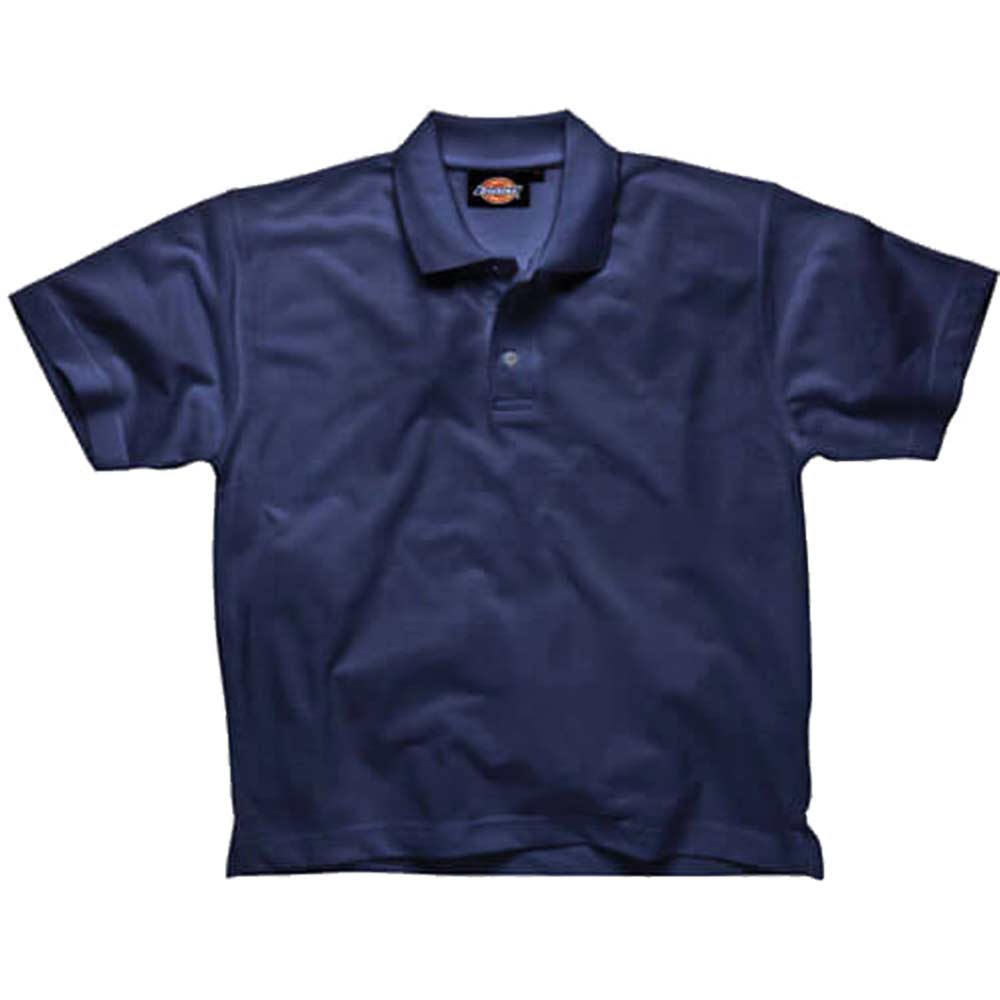 Dickies Mens Short Sleeve Polo Shirt Navy Blue 3XL