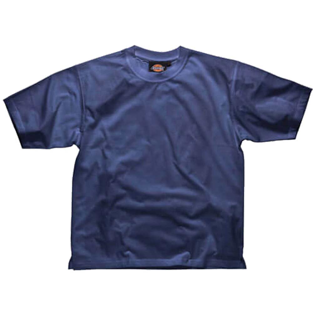 Dickies Mens Crew Neck Cotton T Shirt Navy Blue Large