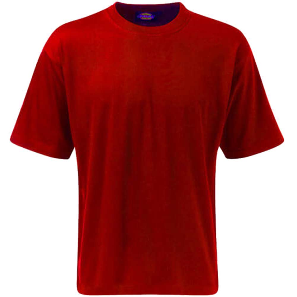 Dickies Mens Crew Neck Cotton T Shirt Red Medium