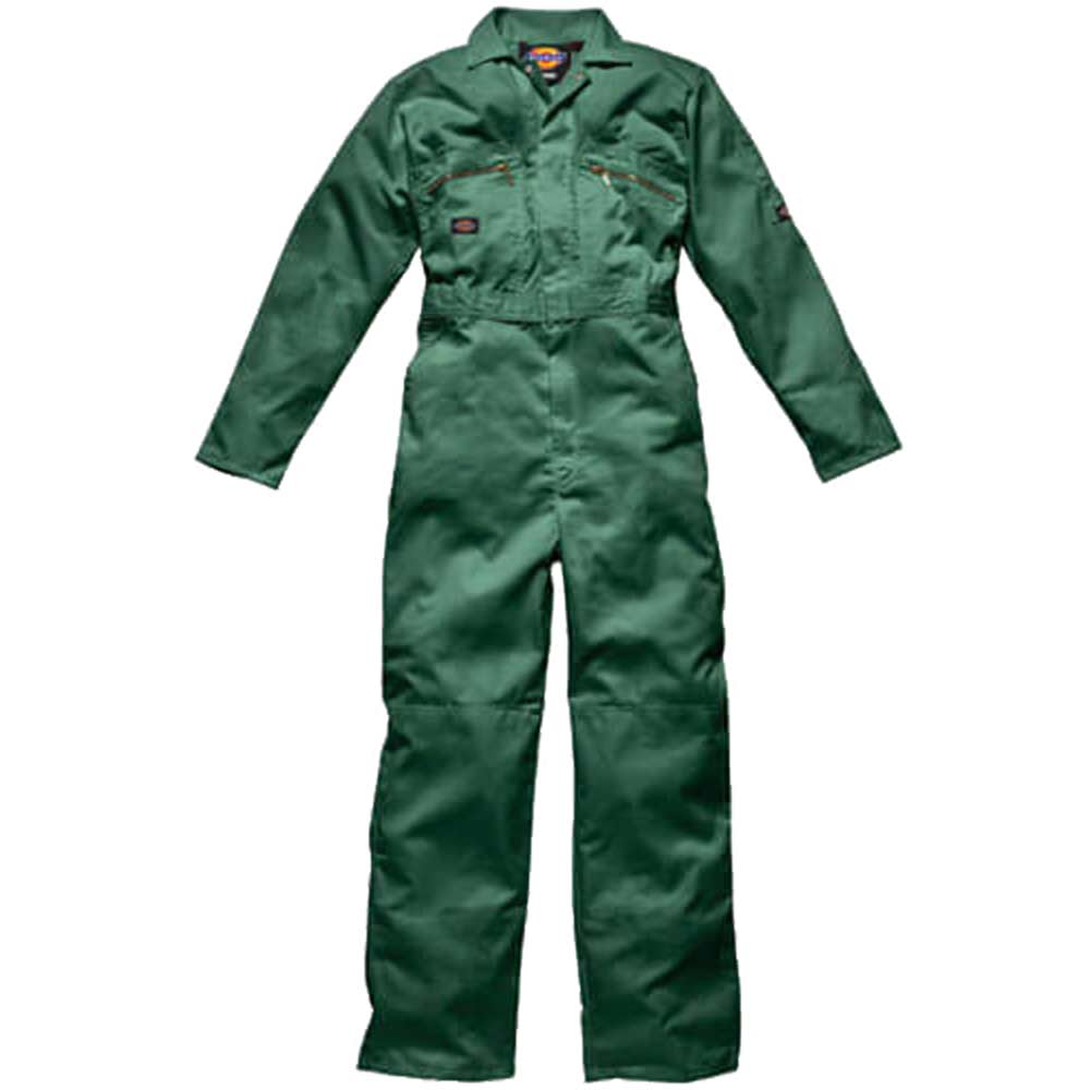 Dickies Mens Redhawk Overalls Bottle Green 38 Chest and 32 Leg