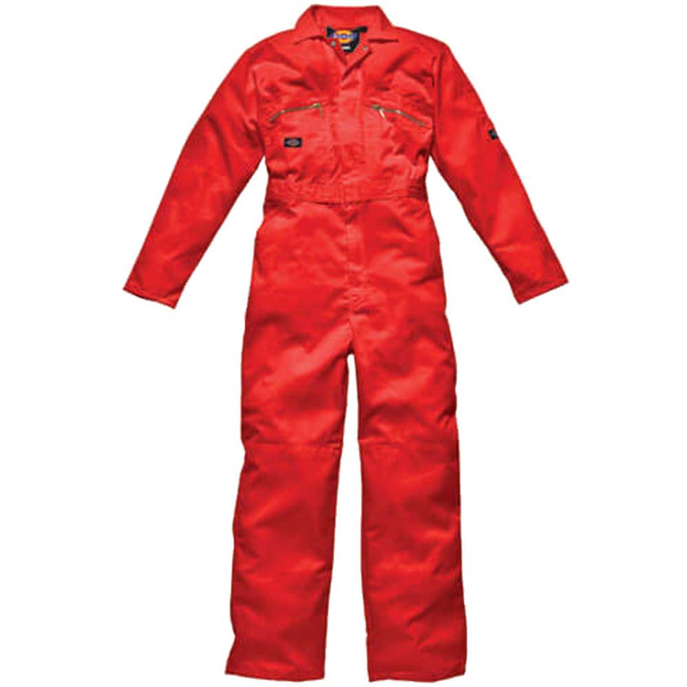 Dickies Mens Redhawk Overalls Orange 42 Chest and 30 Leg