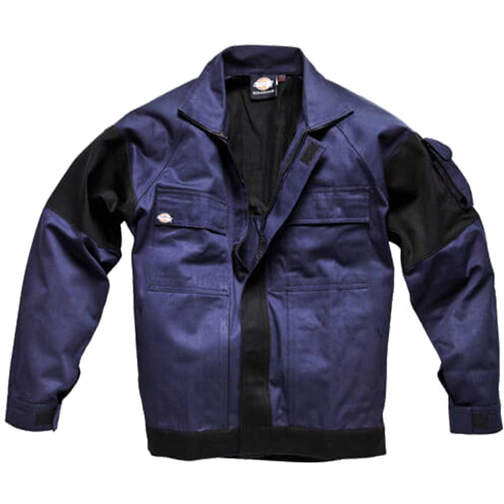 Dickies Mens Grafter Duo Tone 290 Work Jacket Navy Black Small