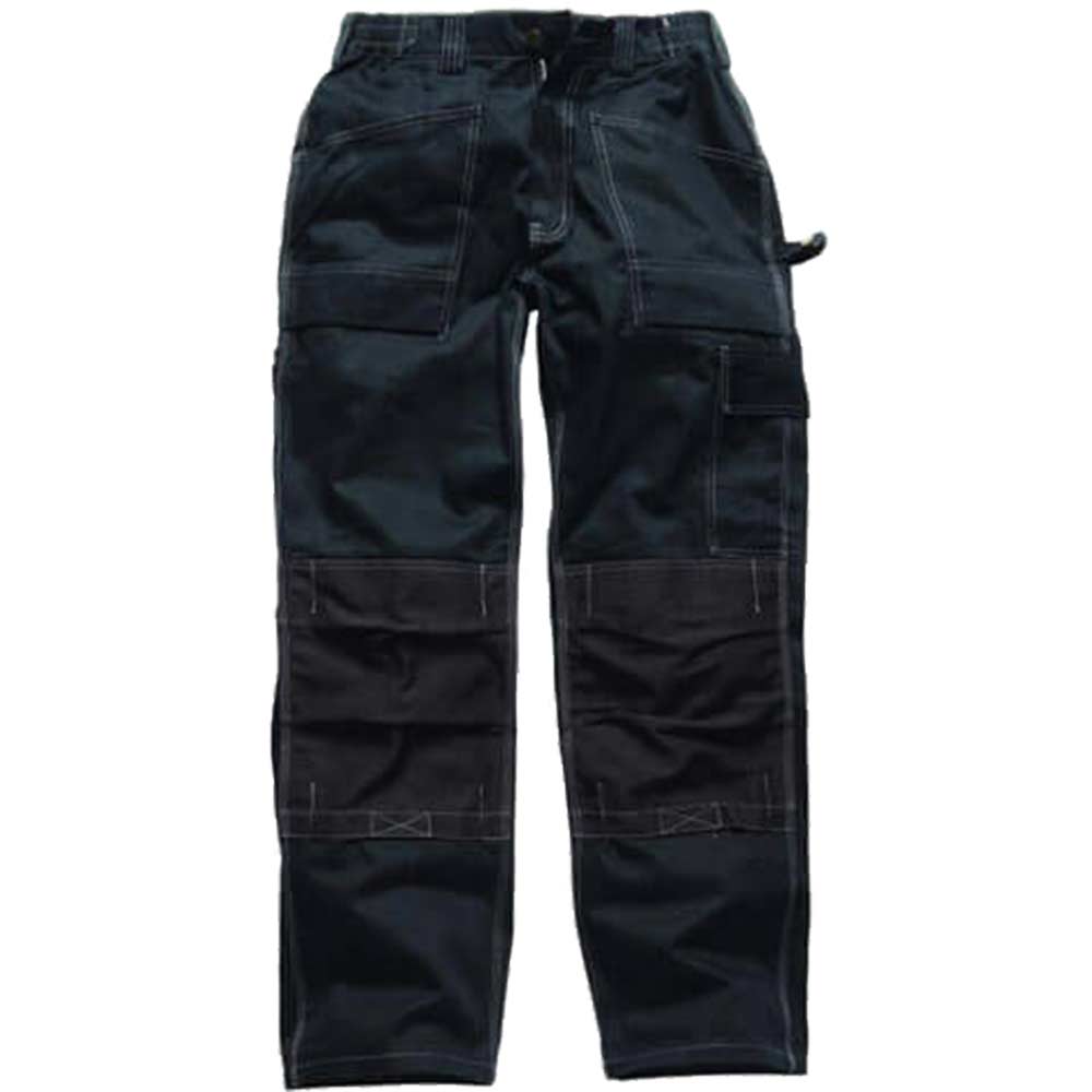 Dickies Mens Grafter Duo Tone 290 Work Trousers Black 33 Waist 34 Leg
