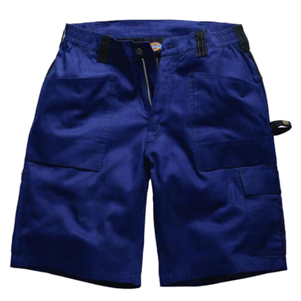 Dickies Mens Grafter 210 Duo Tone Work Shorts Navy Black Waist 40