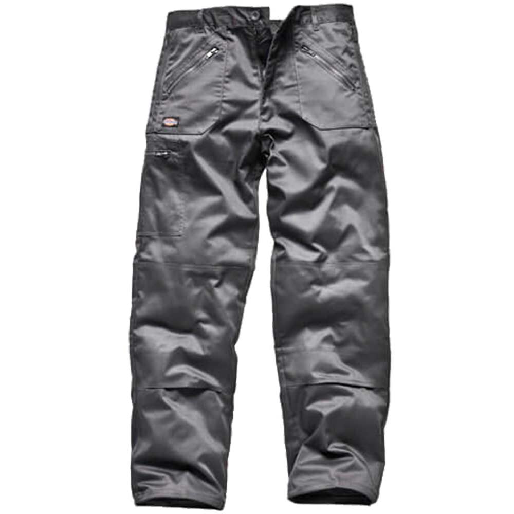 Dickies Mens Redhawk Action Work Trousers Grey 30 Waist and 33 Leg