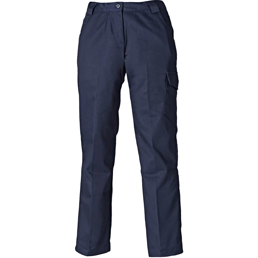 Dickies Ladies Redhawk Work Trousers Navy Blue Size 12