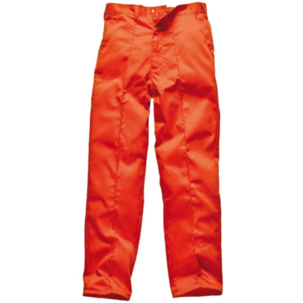 Dickies Mens Redhawk Work Trousers Orange 42 Waist and 31 Leg