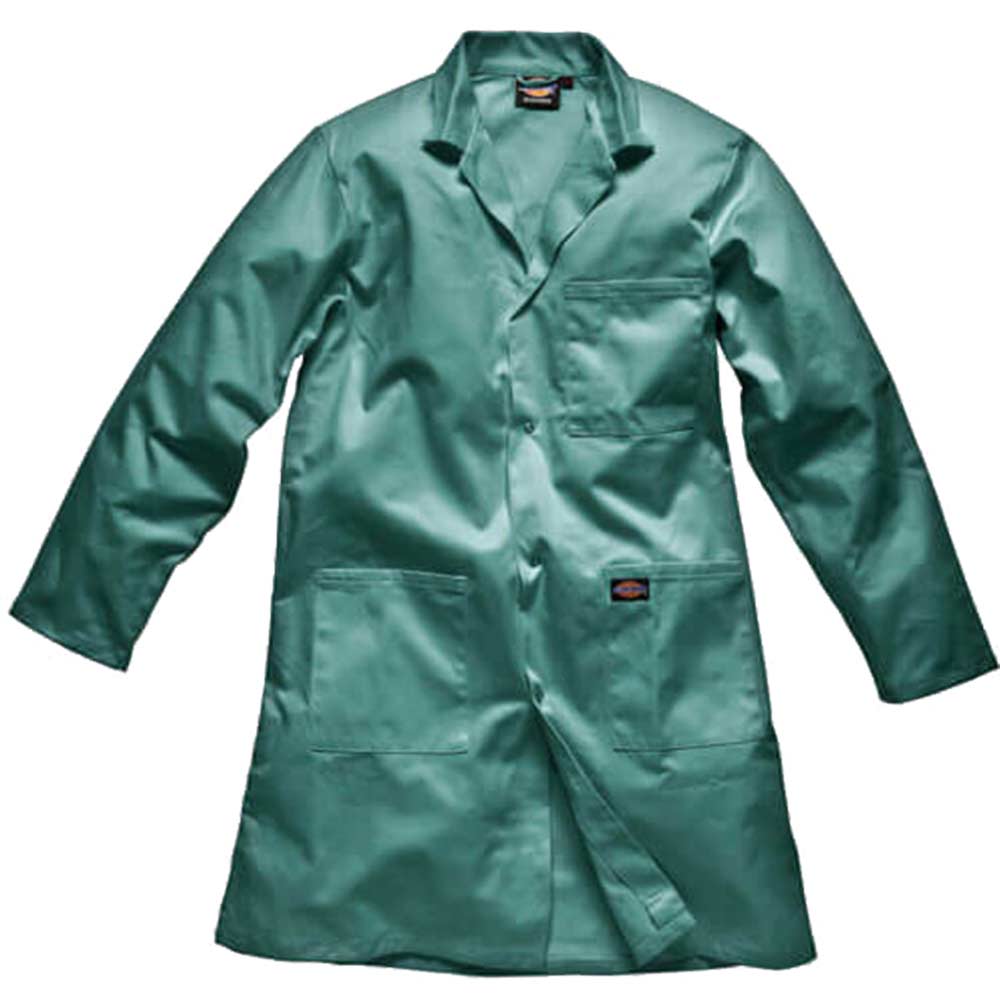 Dickies Unisex Stud Front Redhawk Warehouse Coat Lincoln Green Small