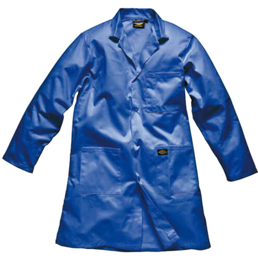 Dickies Unisex Stud Front Redhawk Warehouse Coat Royal Blue Medium