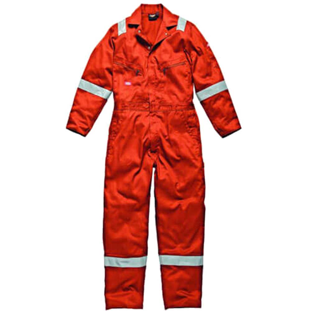 Dickies Mens Cotton Overalls Orange Medium