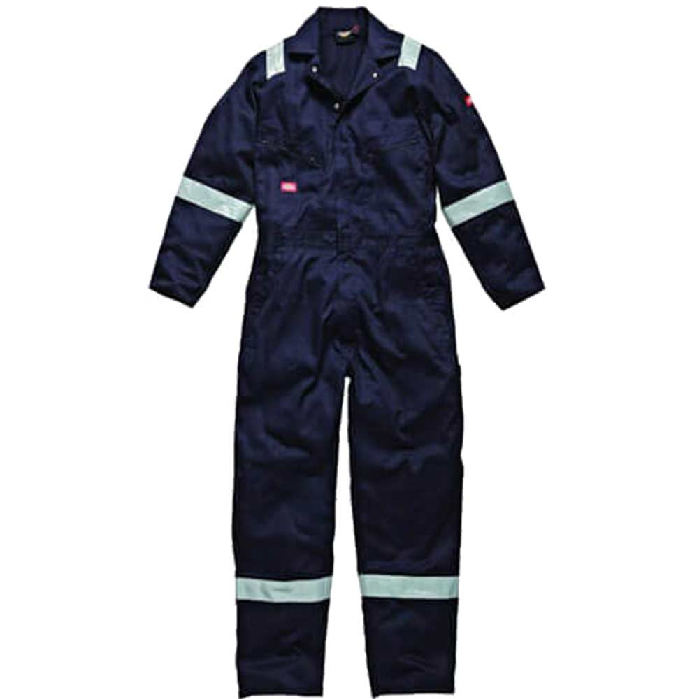 Dickies Mens Lightweight Cotton Overalls Navy Blue 2XL