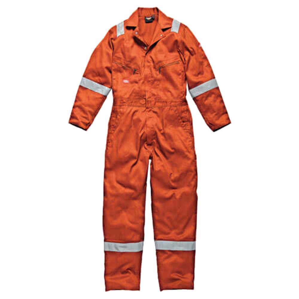 Dickies Mens Lightweight Cotton Overalls Orange 3XL