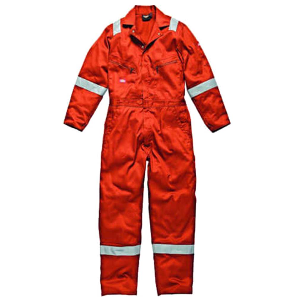 Dickies Mens Lightweight Cotton Overalls Orange Medium