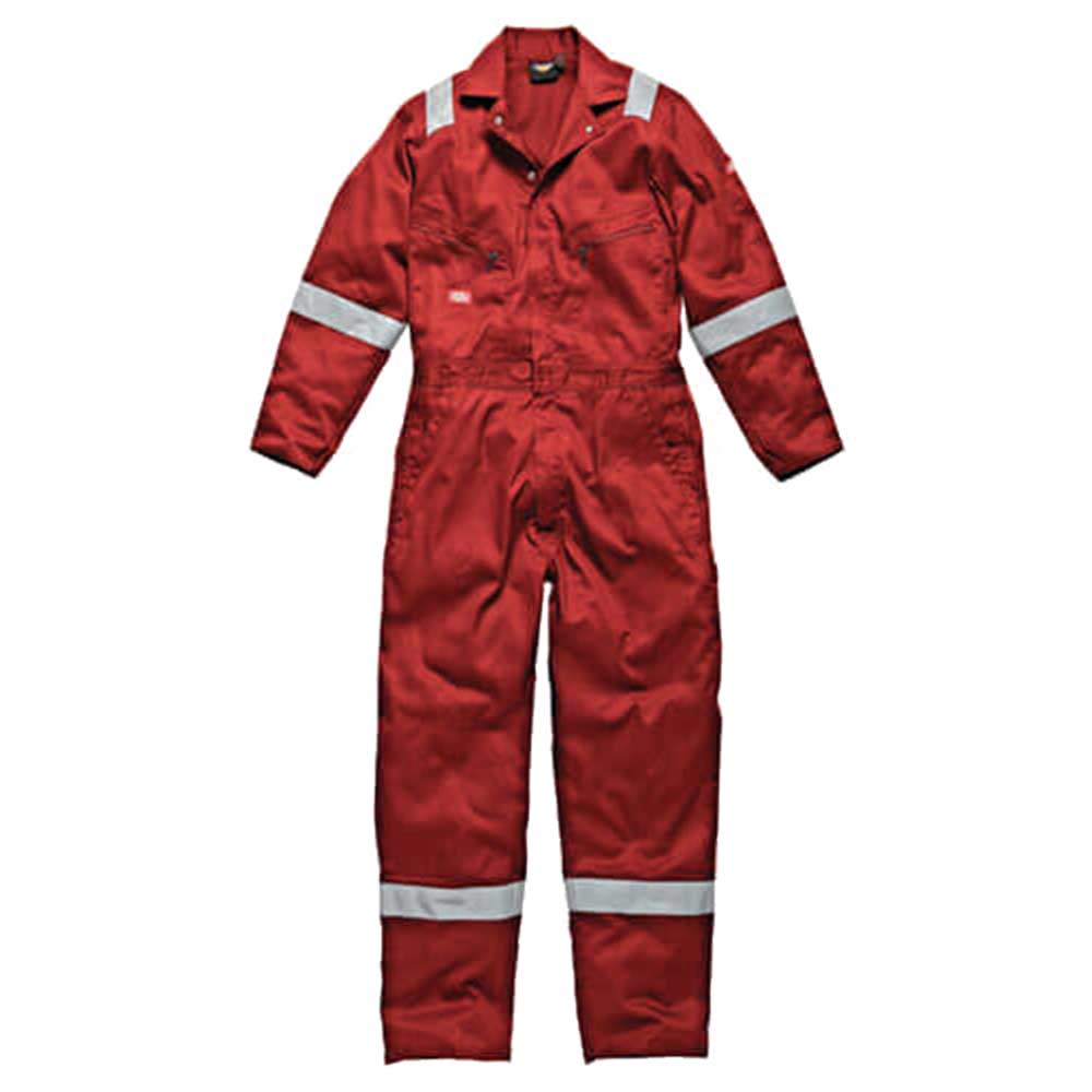 Dickies Mens Lightweight Cotton Overalls Red 4XL