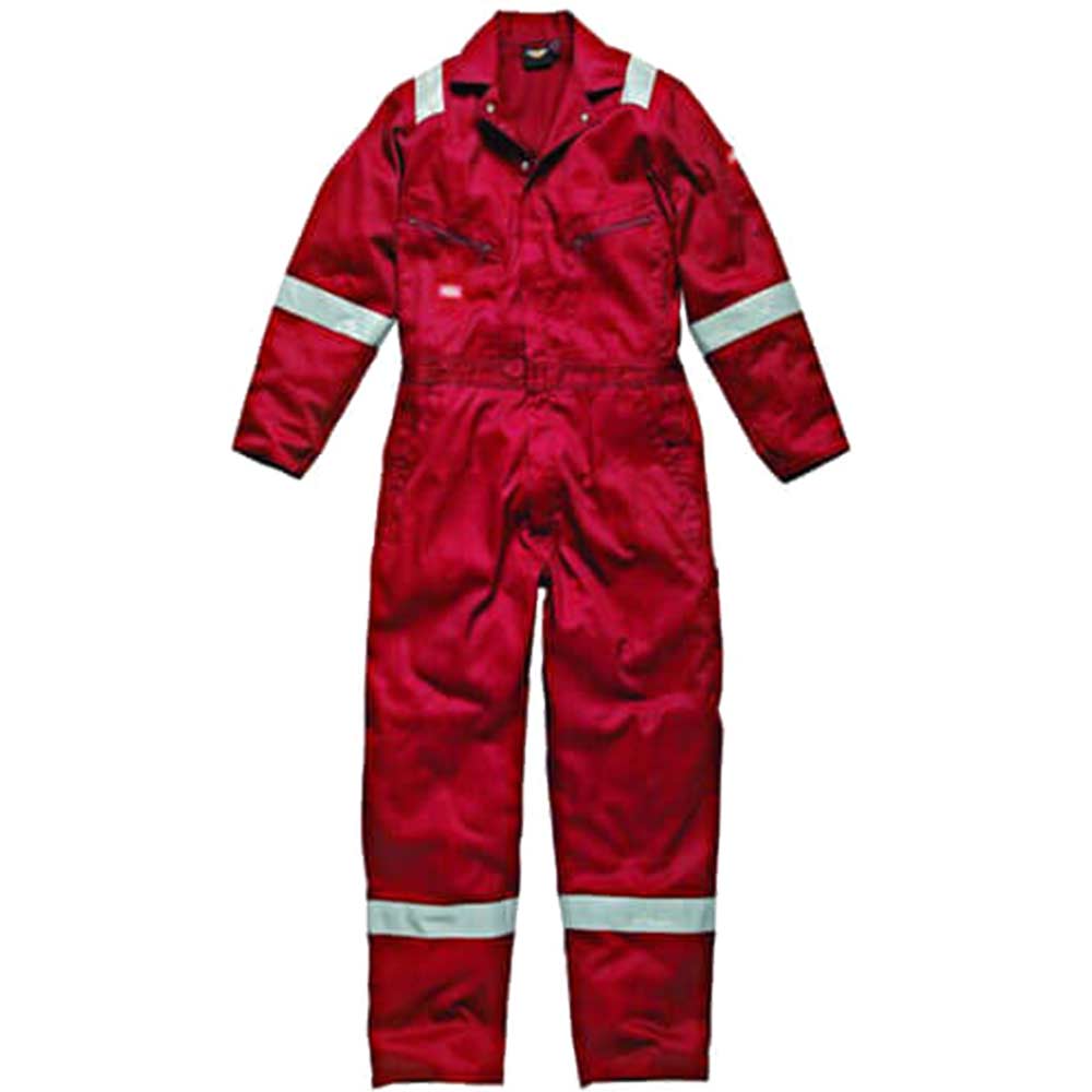 Dickies Mens Cotton Overalls Red 3XL