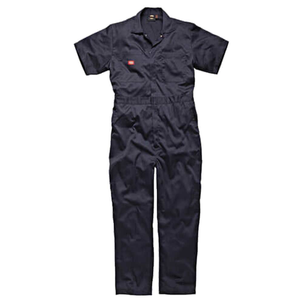 Dickies Mens Lightweight Cotton Short Sleeve Overalls Navy Blue 3XL