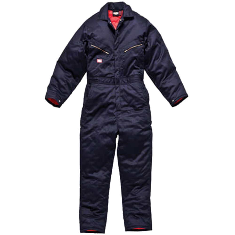 Dickies Mens Lined Overalls Navy Blue XL and 32 Leg